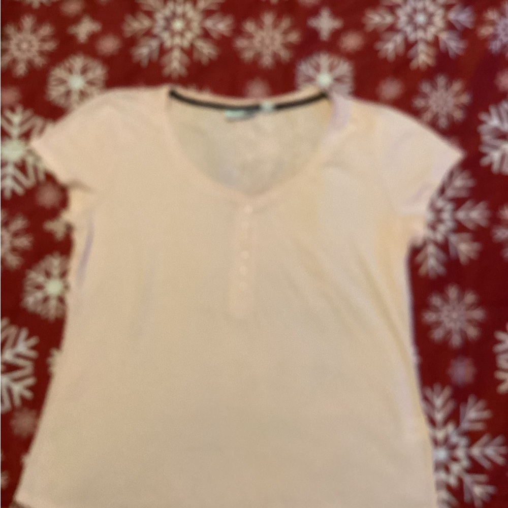 Light Pink Short Sleeve Top